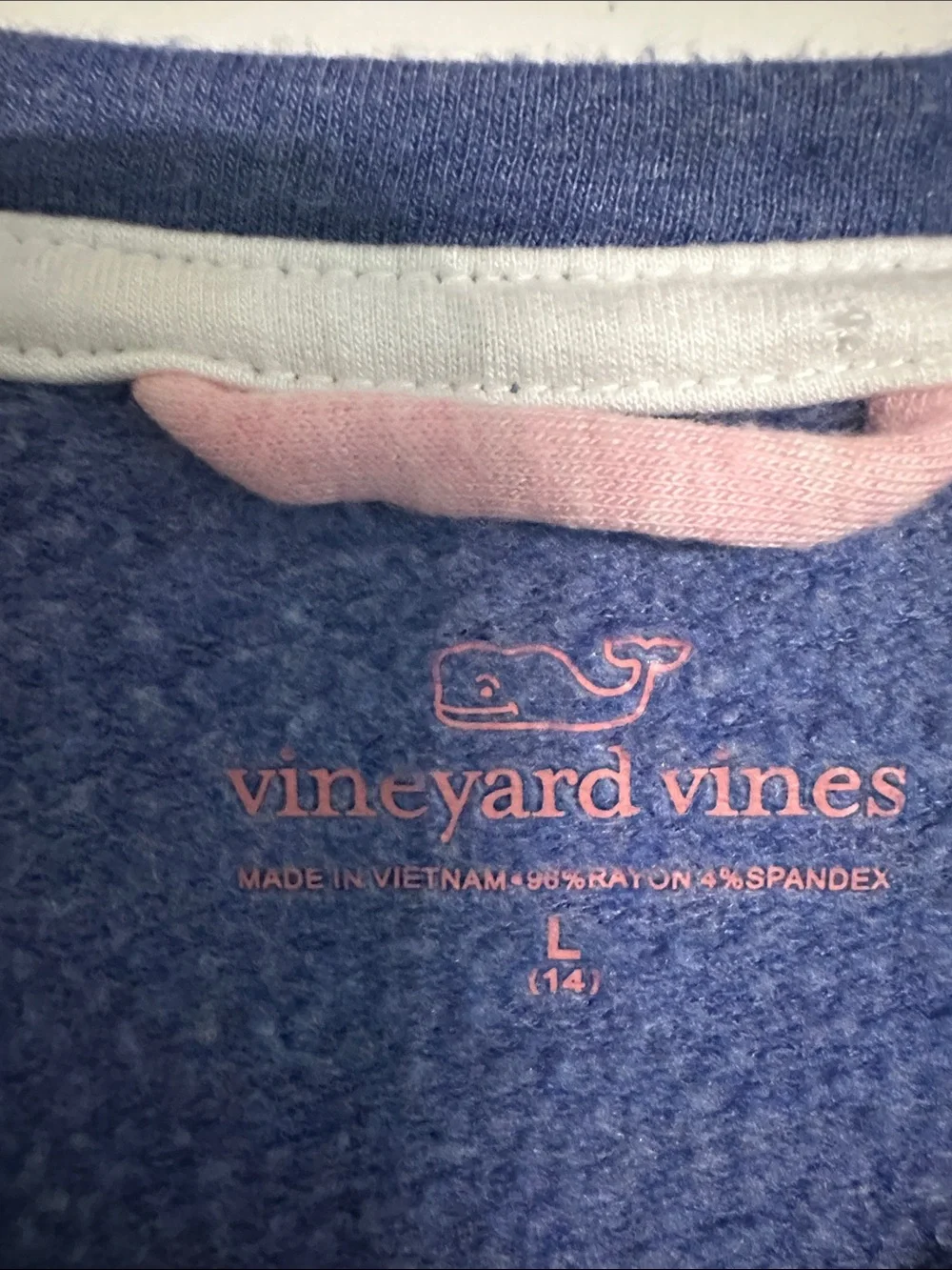 Vineyard Vines Girls Size 14 Dreamcloth Crewneck Shep Shirt Ocean Breeze EUC